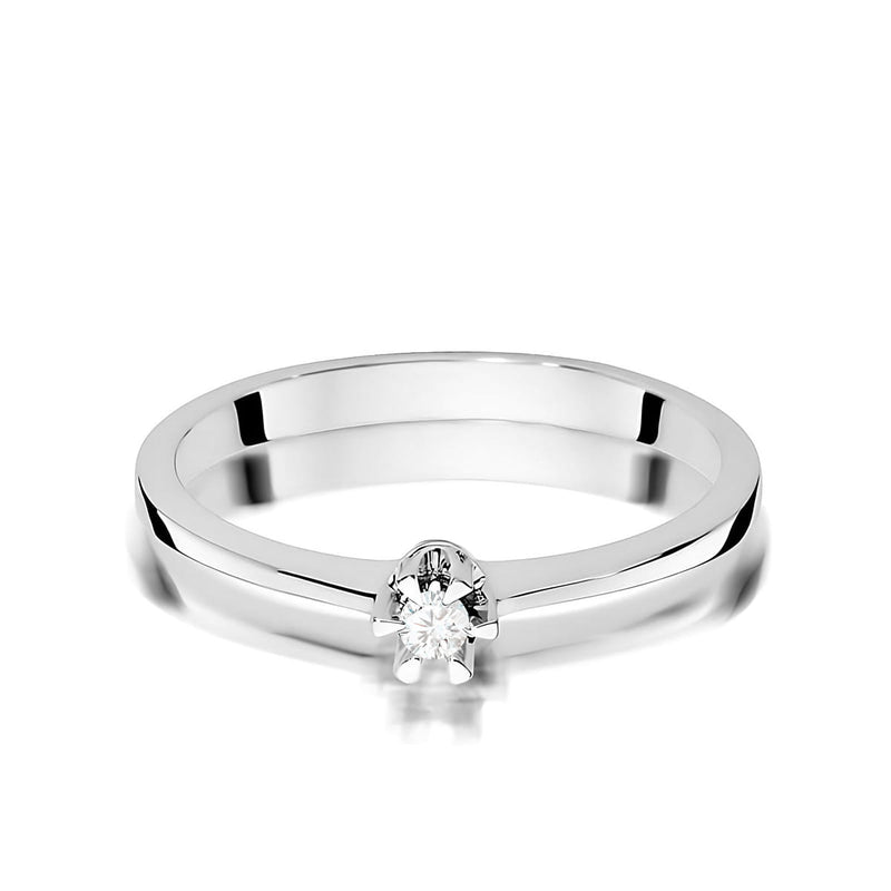 Inel Aur 9K cu Diamant Natural 0.04 ct, imaginea 6 din 8