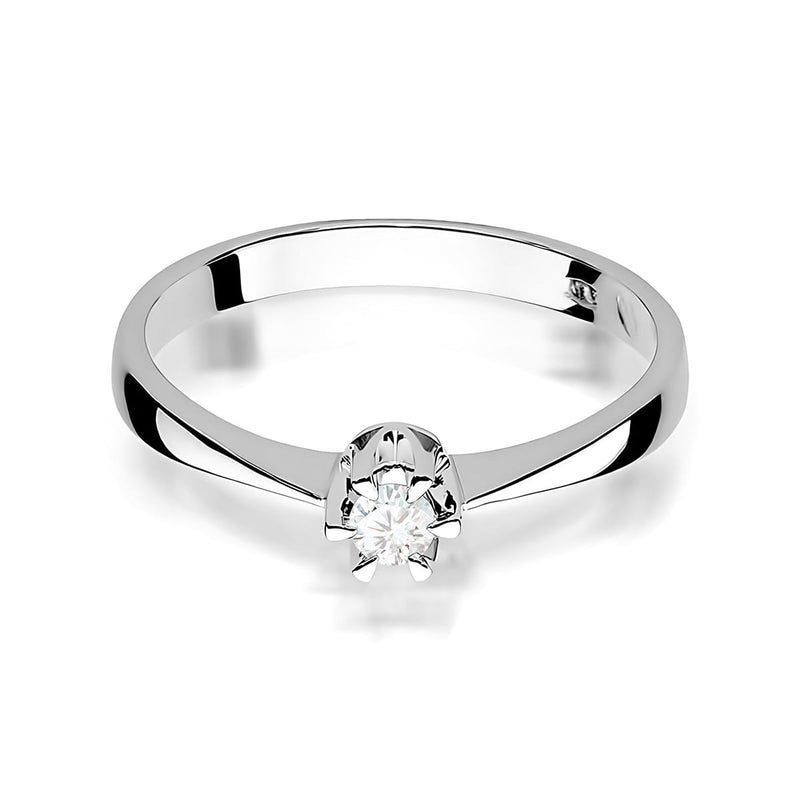 Inel Aur 9K cu Diamant Natural 0.08 ct, imaginea 6 din 8
