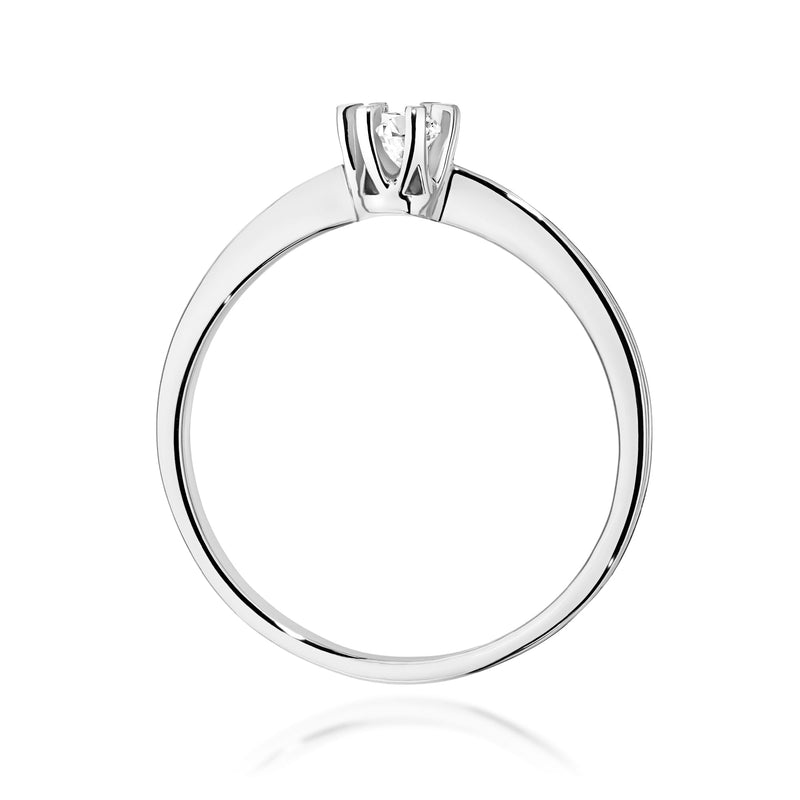 Inel Aur 9K cu Diamant Natural 0.15 ct, imaginea 7 din 8