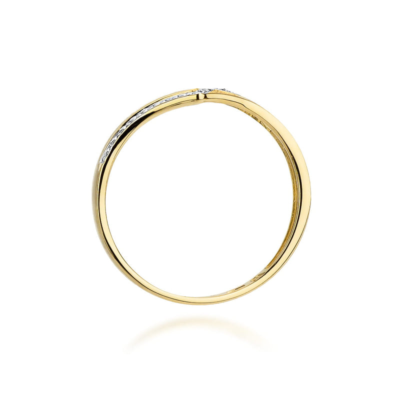Inel Aur 9K cu Diamante Naturale 0.03 ct, imaginea 3 din 8