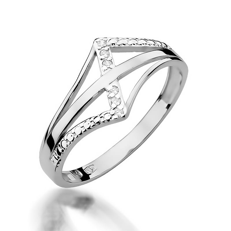 Inel Aur 9K cu Diamante Naturale 0.03 ct, imaginea 5 din 8