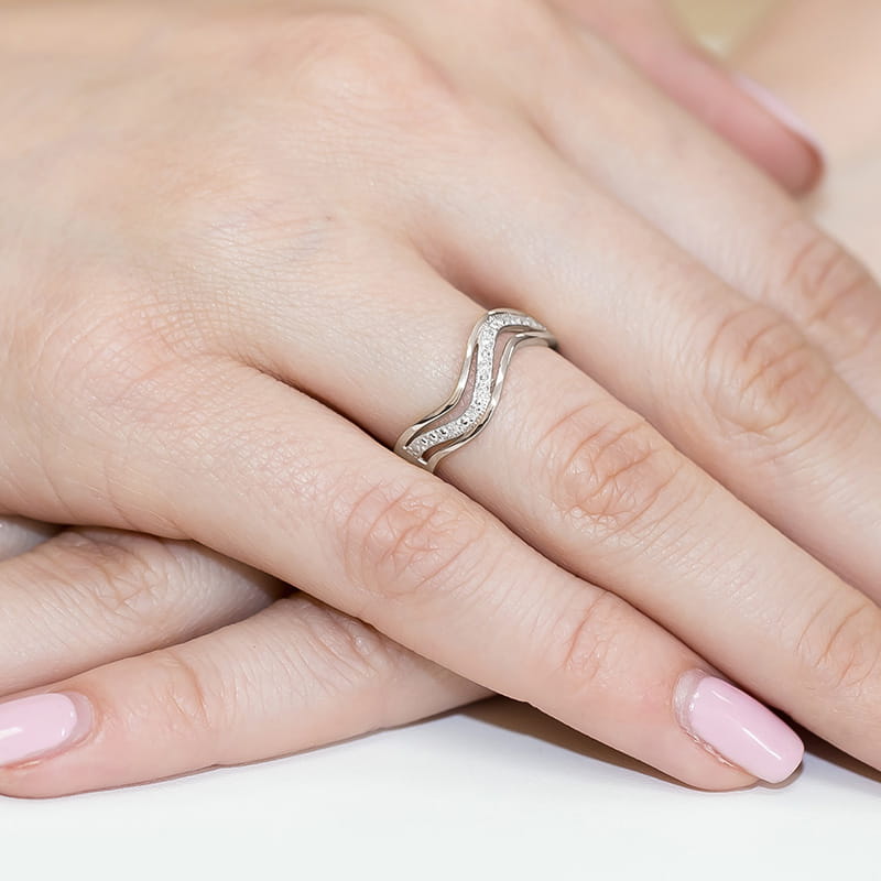 Inel Aur 9K cu Diamante Naturale 0.06 ct, imaginea 8 din 8