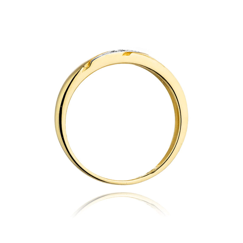 Inel Aur 9K cu Diamante Naturale 0.02 ct, imaginea 3 din 8