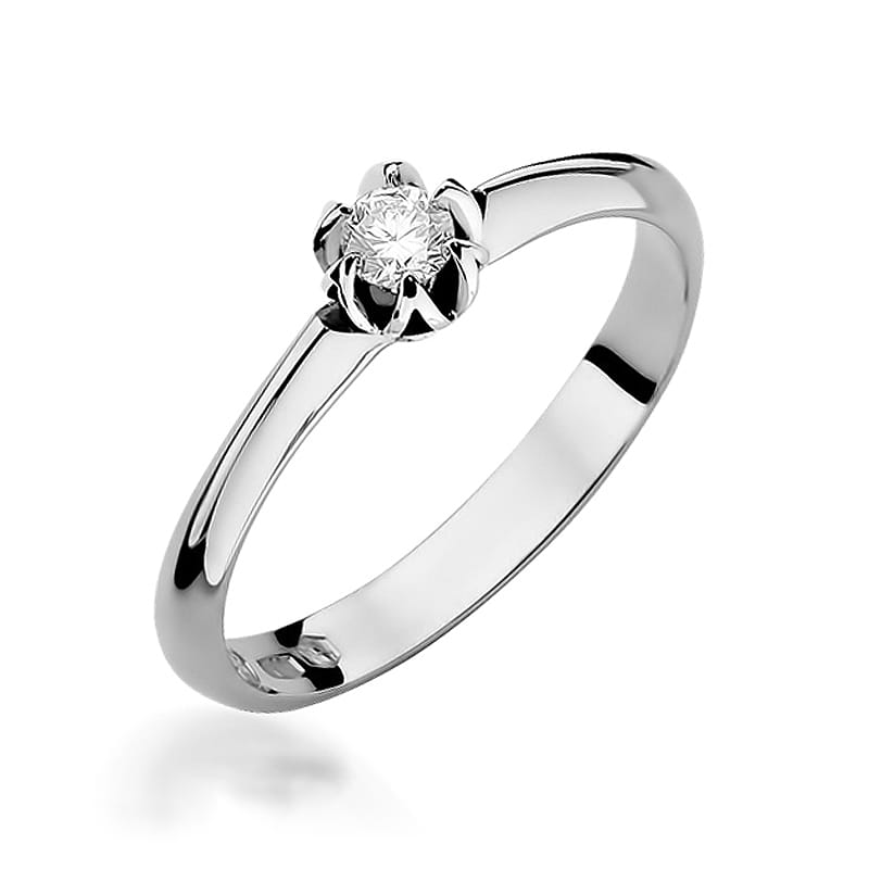 Inel Aur 9K cu Diamant Natural 0.10 ct, imaginea 5 din 8