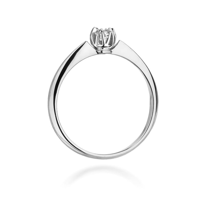 Inel Aur 9K cu Diamant Natural 0.10 ct, imaginea 7 din 8