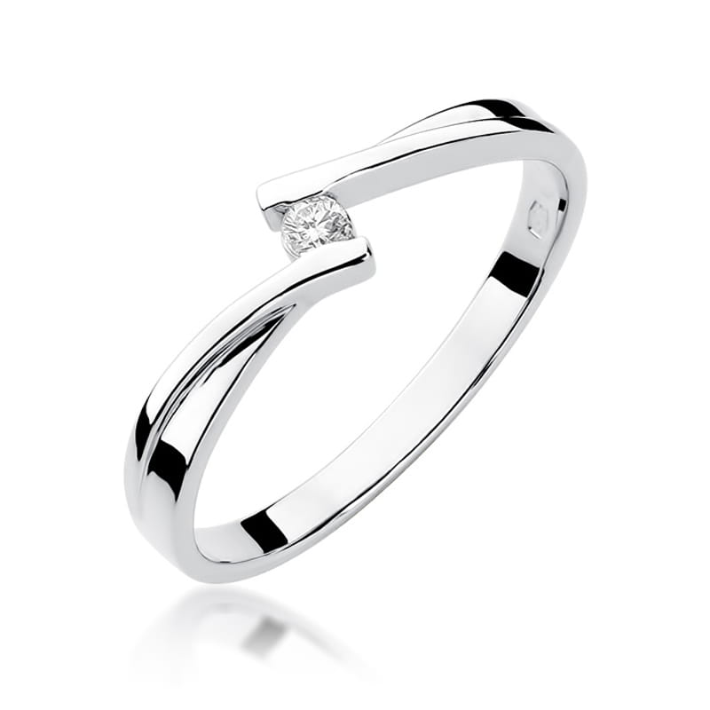 Inel Aur 9K cu Diamant Natural 0.04 ct, imaginea 5 din 8