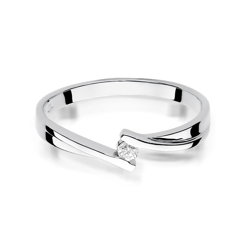 Inel Aur 9K cu Diamant Natural 0.04 ct, imaginea 6 din 8