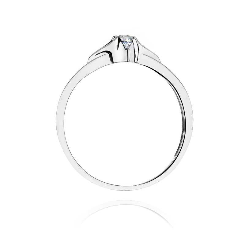 Inel Aur 9K cu Diamant Natural 0.12 ct, imaginea 7 din 8
