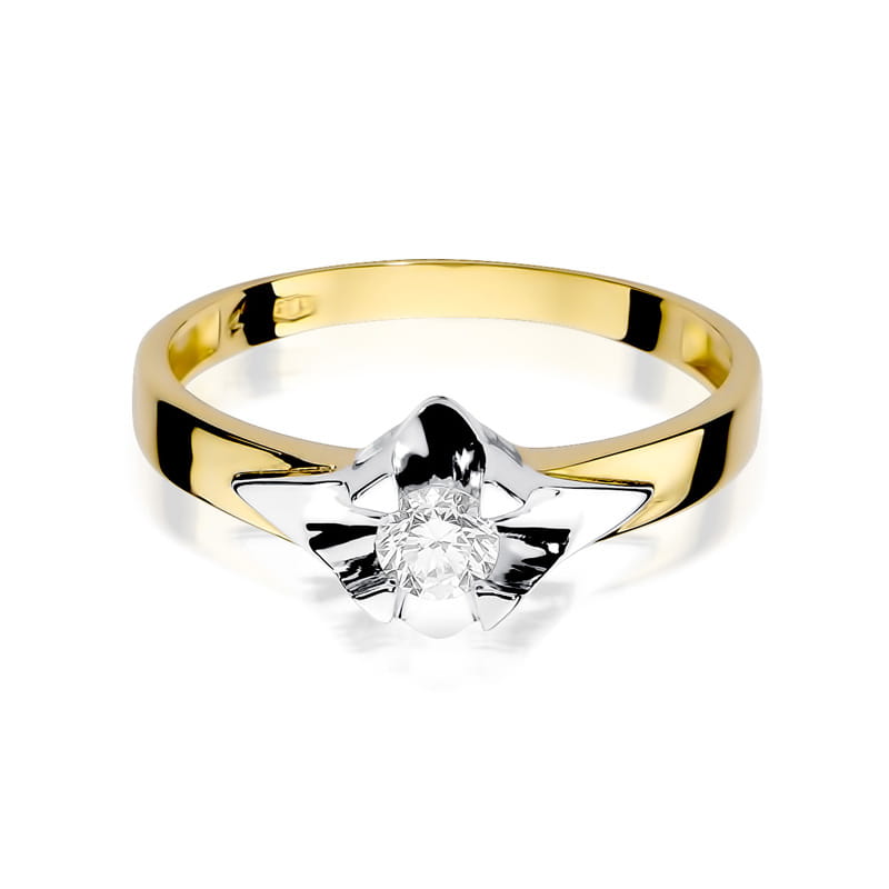 Inel Aur 9K cu Diamant Natural 0.30 ct, imaginea 2 din 8