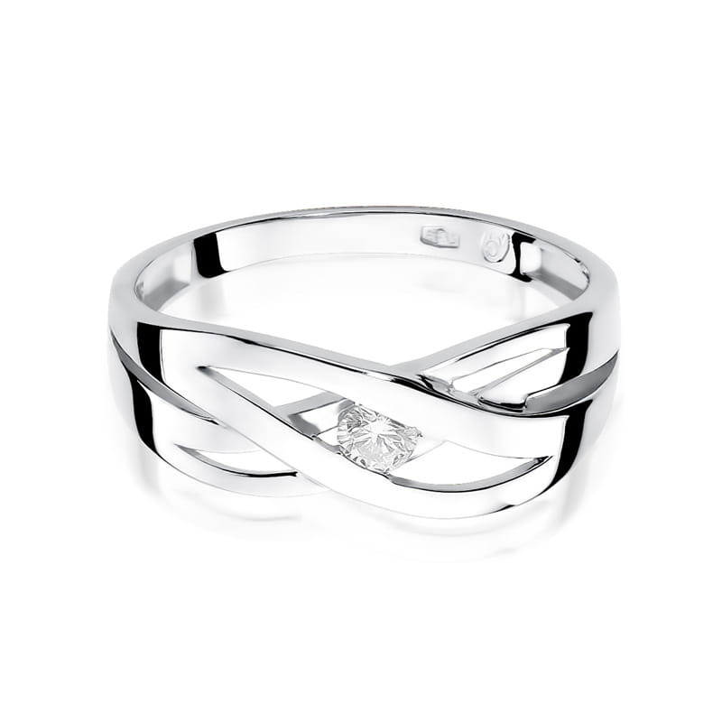 Inel Aur 9K cu Diamant Natural 0.10 ct, imaginea 6 din 8