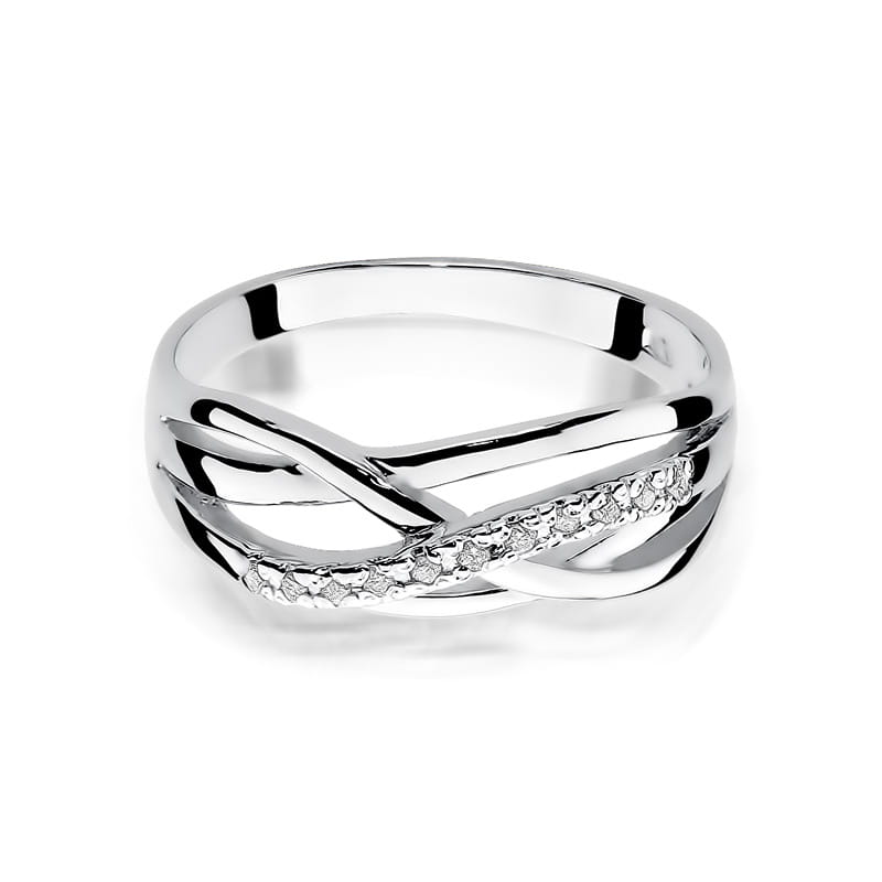 Inel Aur 9K cu Diamante Naturale 0.10 ct, imaginea 6 din 8