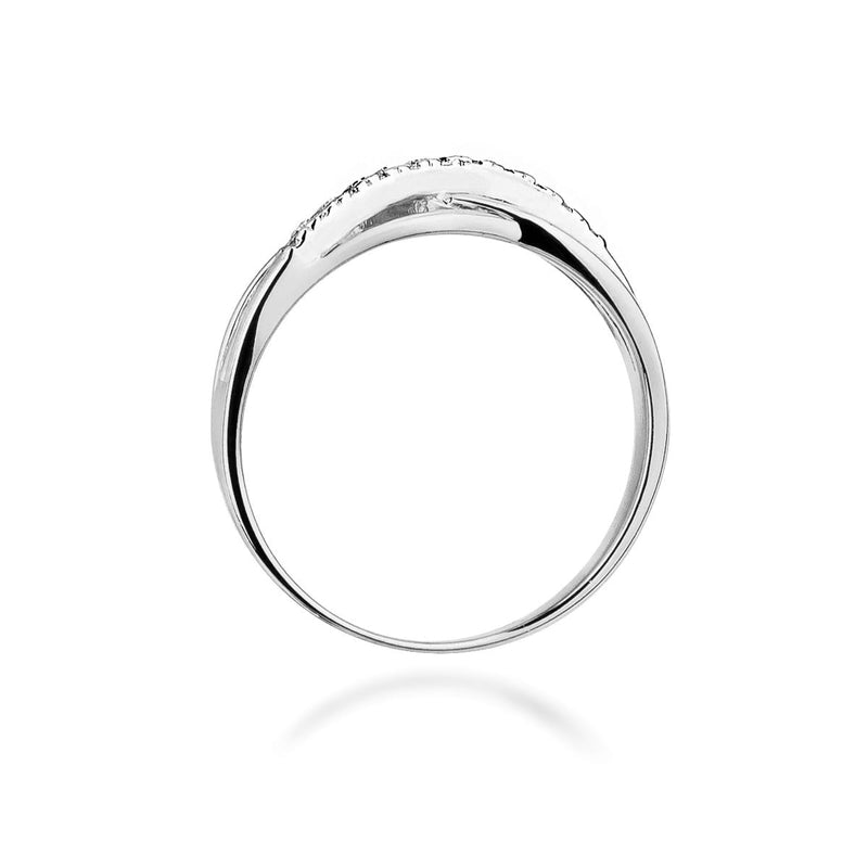 Inel Aur 9K cu Diamante Naturale 0.10 ct, imaginea 7 din 8