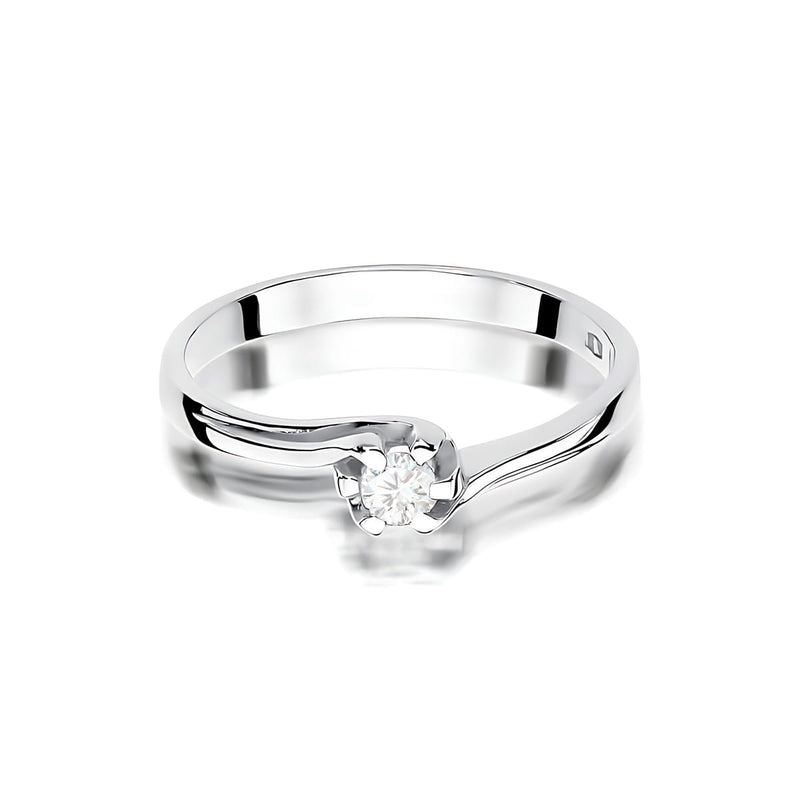 Inel Aur 9K cu Diamant Natural 0.10 ct, imaginea 6 din 8