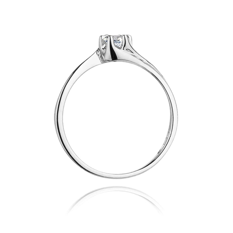 Inel Aur 9K cu Diamant Natural 0.10 ct, imaginea 7 din 8