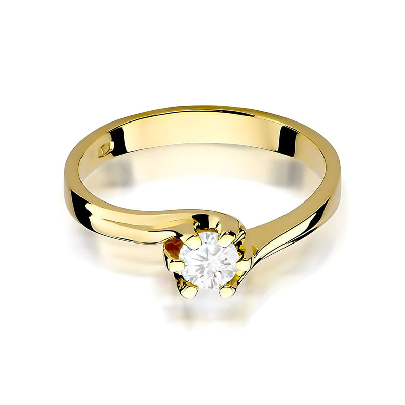 Inel Aur 9K cu Diamant Natural 0.30 ct, imaginea 2 din 8
