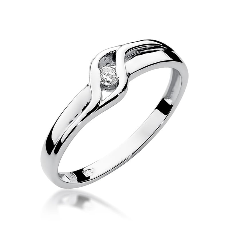 Inel Aur 9K cu Diamant Natural 0.04 ct, imaginea 5 din 8