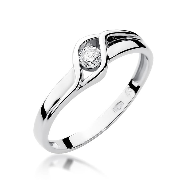 Inel Aur 9K cu Diamant Natural 0.10 ct, imaginea 5 din 8