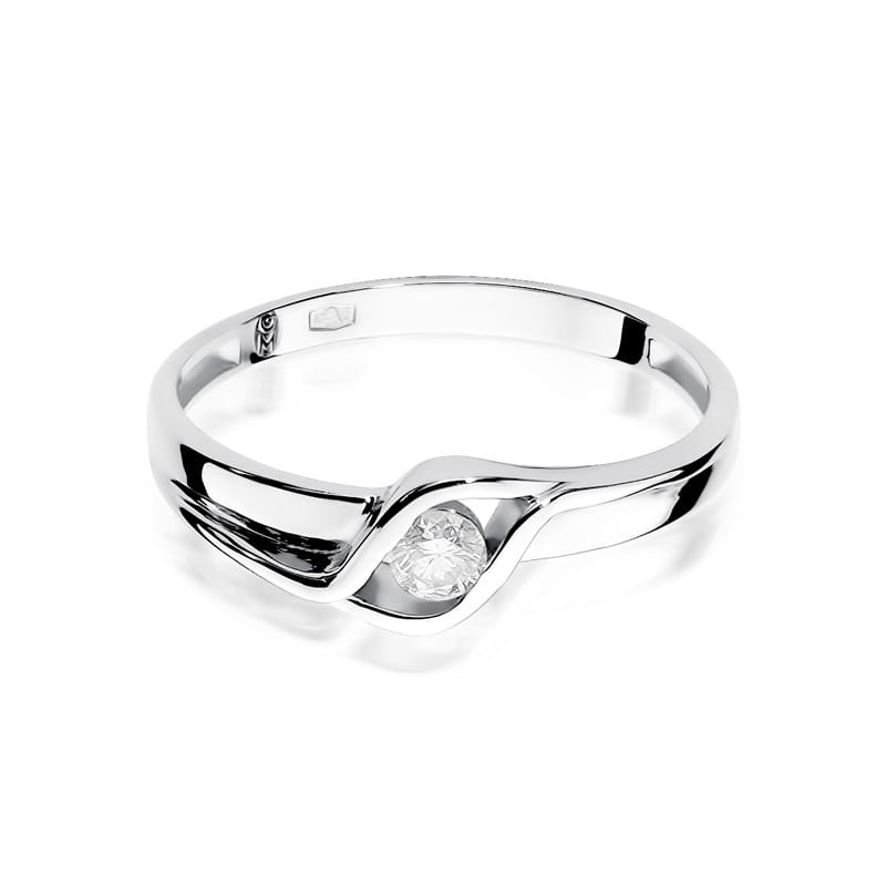 Inel Aur 9K cu Diamant Natural 0.10 ct, imaginea 6 din 8
