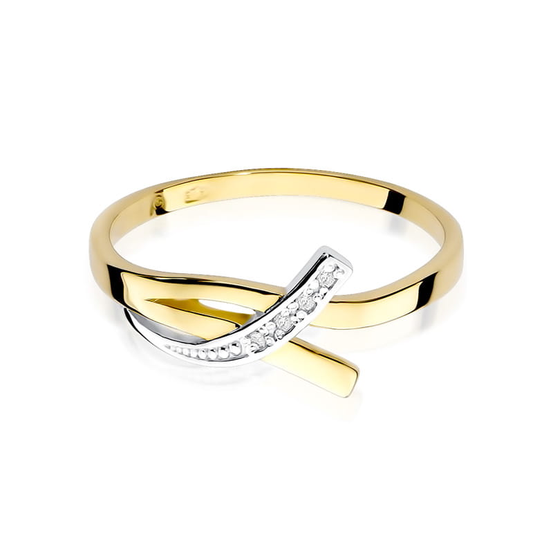 Inel Aur 9K cu Diamante Naturale 0.02 ct, imaginea 2 din 8