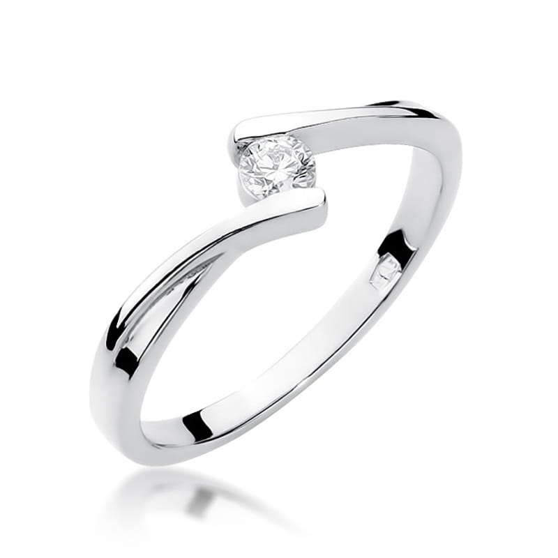 Inel Aur 9K cu Diamant Natural 0.10 ct, imaginea 5 din 8