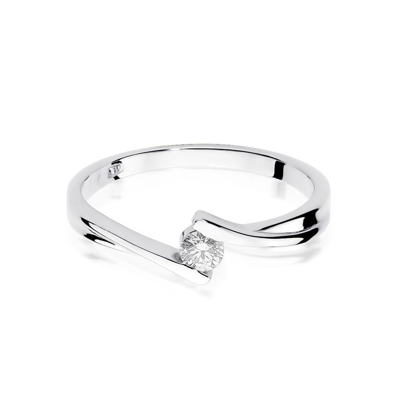 Inel Aur 9K cu Diamant Natural 0.10 ct, imaginea 6 din 8