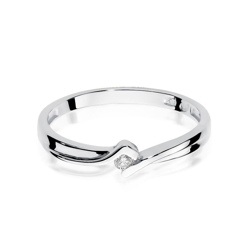 Inel Aur 9K cu Diamant Natural 0.04 ct, imaginea 6 din 8