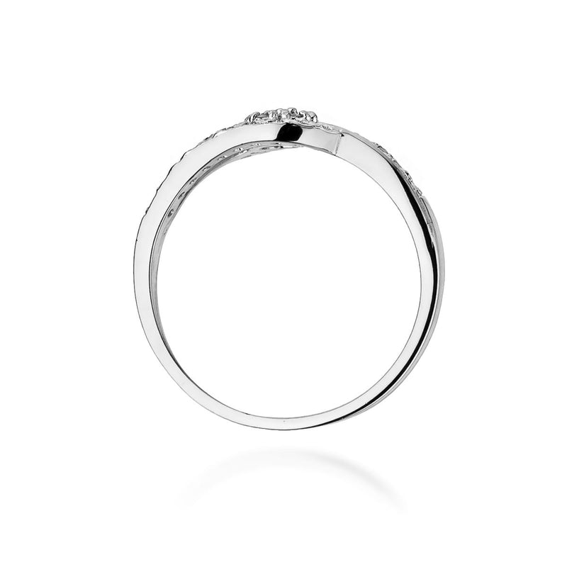 Inel Aur 9K cu Diamante Naturale 0.17 ct, imaginea 7 din 8