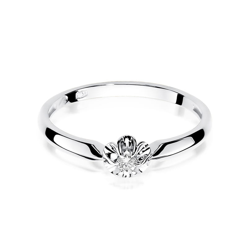 Inel Aur 9K cu Diamant Natural 0.04 ct, imaginea 6 din 8