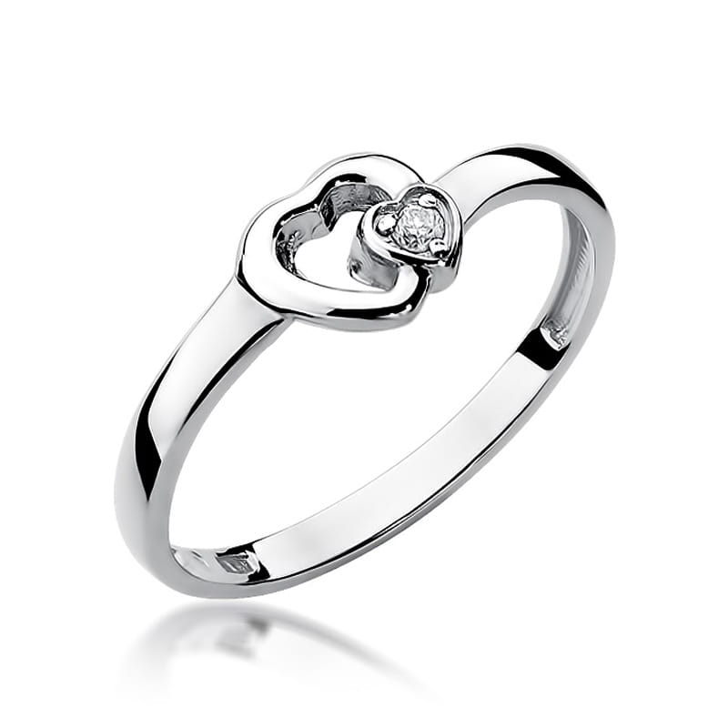 Inel Aur 9K cu Diamant Natural 0.02 ct, imaginea 5 din 8