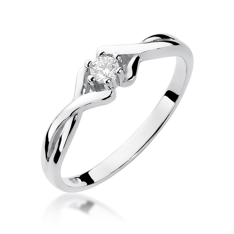 Inel Aur 9K cu Diamant Natural 0.10 ct, imaginea 5 din 7