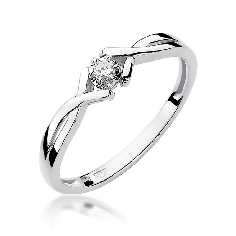 Inel Aur 9K cu Diamant Natural 0.04 ct, imaginea 5 din 7