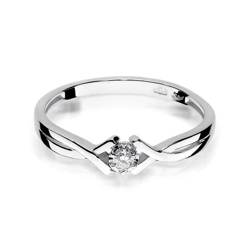 Inel Aur 9K cu Diamant Natural 0.04 ct, imaginea 6 din 7