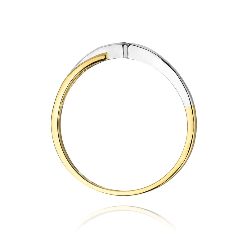 Inel Aur 9K cu Diamant Natural 0.04 ct, imaginea 3 din 7