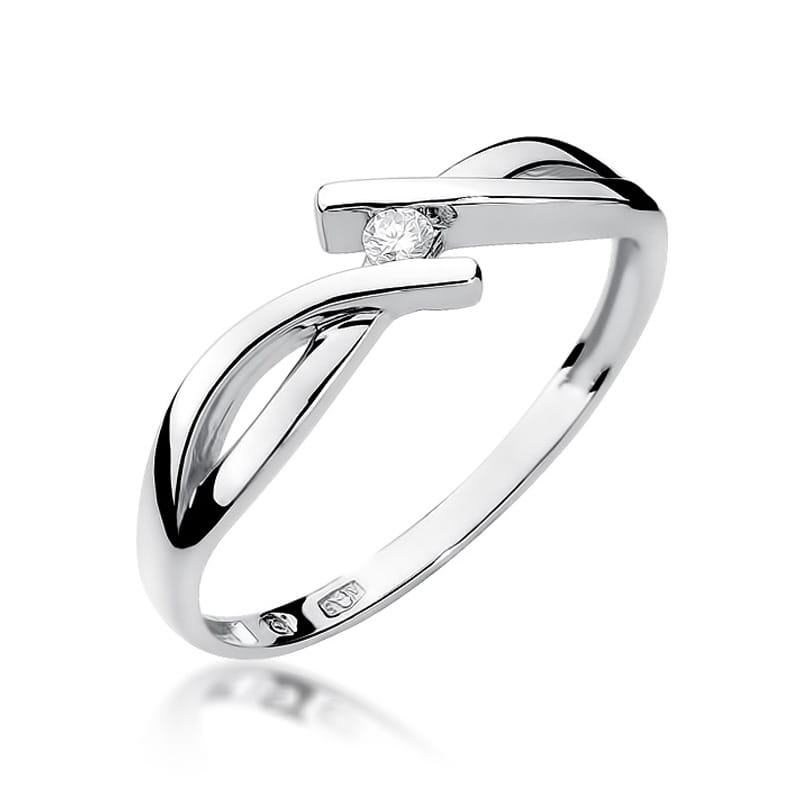 Inel Aur 9K cu Diamant Natural 0.04 ct, imaginea 5 din 7