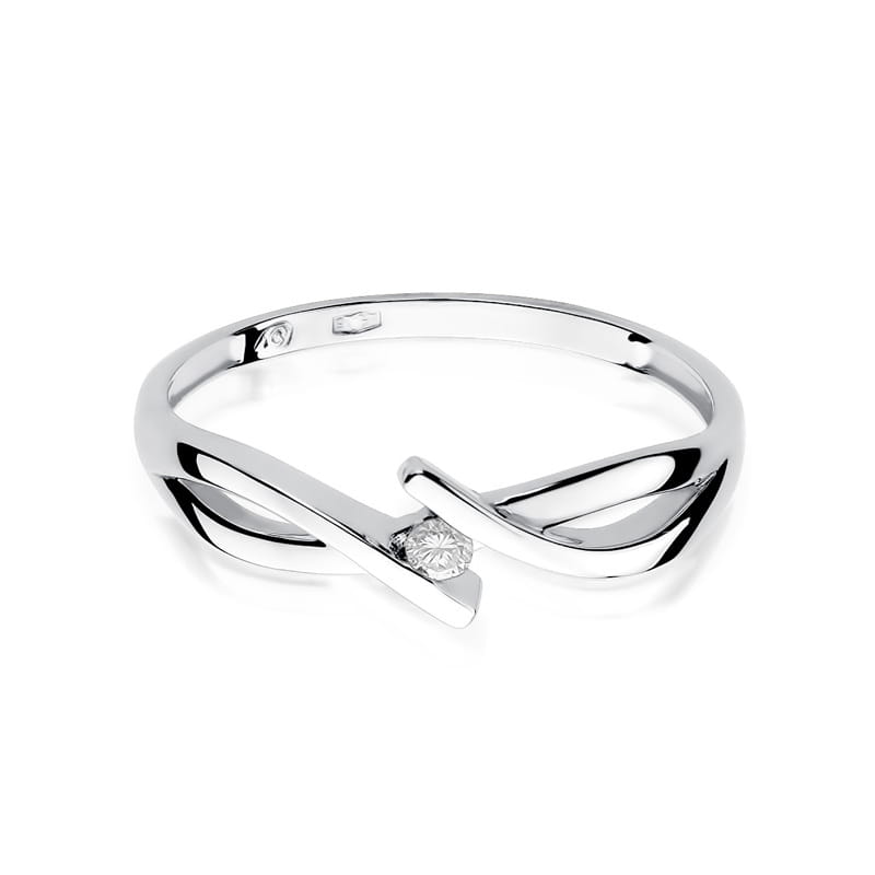 Inel Aur 9K cu Diamant Natural 0.04 ct, imaginea 6 din 7