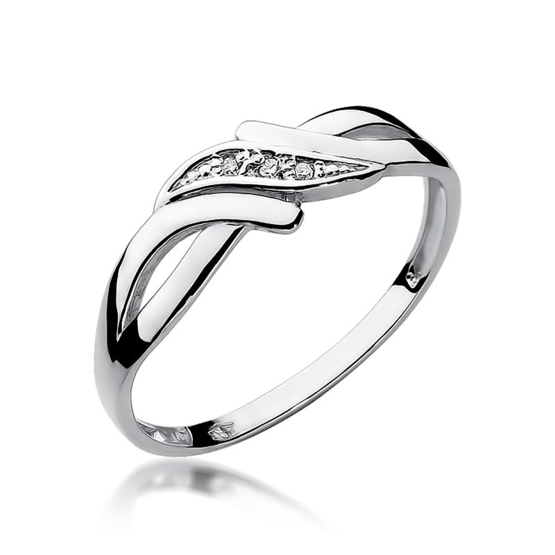 Inel Aur 9K cu Diamante Naturale 0.02 ct, imaginea 5 din 8