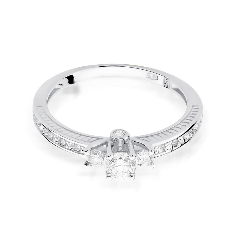 Inel Aur 9K cu Diamante Naturale 0.42 ct, imaginea 6 din 8