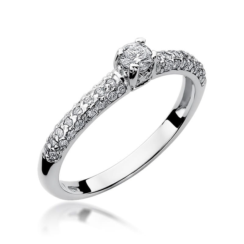Inel Aur 9K cu Diamante Naturale 0.36 ct, imaginea 5 din 8