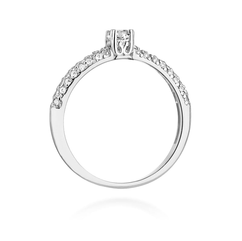 Inel Aur 9K cu Diamante Naturale 0.36 ct, imaginea 7 din 8