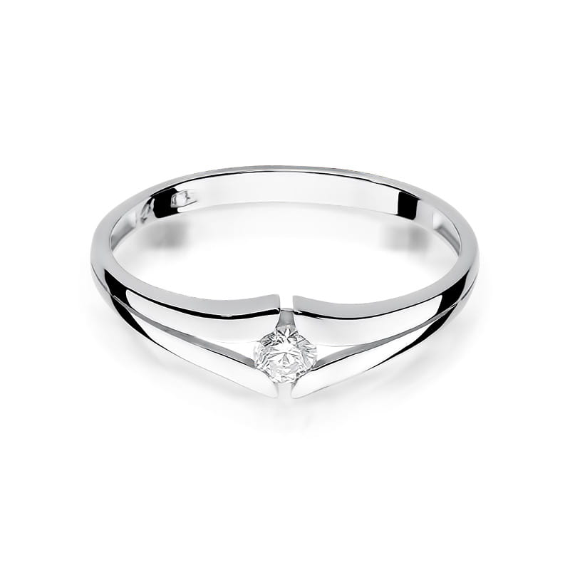 Inel Aur 9K cu Diamant Natural 0.08 ct, imaginea 6 din 7