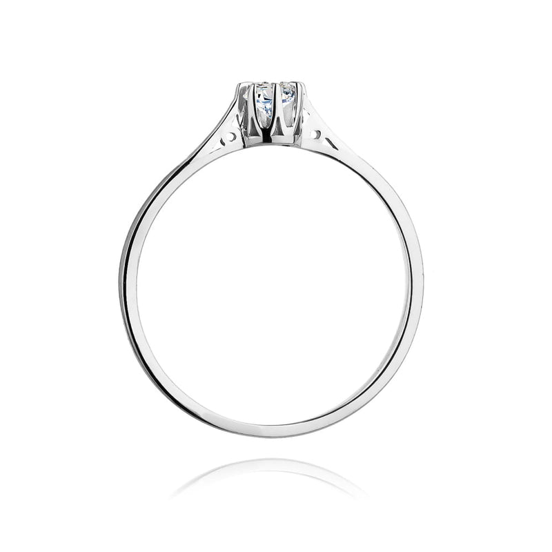 Inel Aur 9K cu Diamant Natural 0.08 ct, imaginea 7 din 7