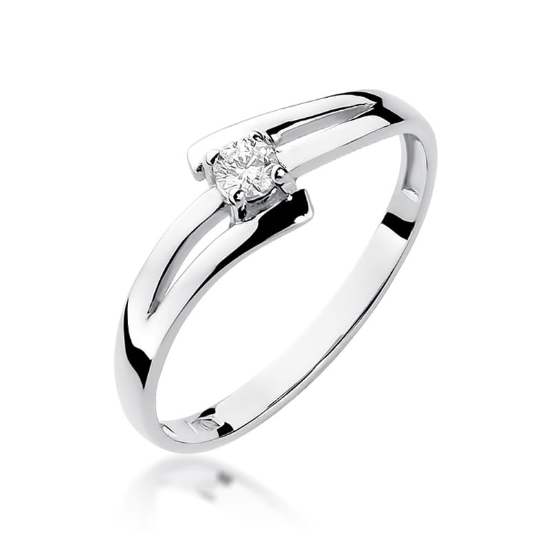 Inel Aur 9K cu Diamant Natural 0.08 ct, imaginea 5 din 7