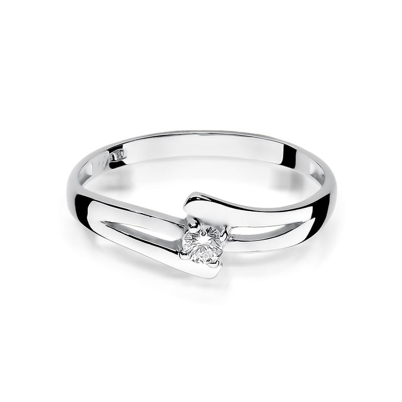 Inel Aur 9K cu Diamant Natural 0.10 ct, imaginea 6 din 7