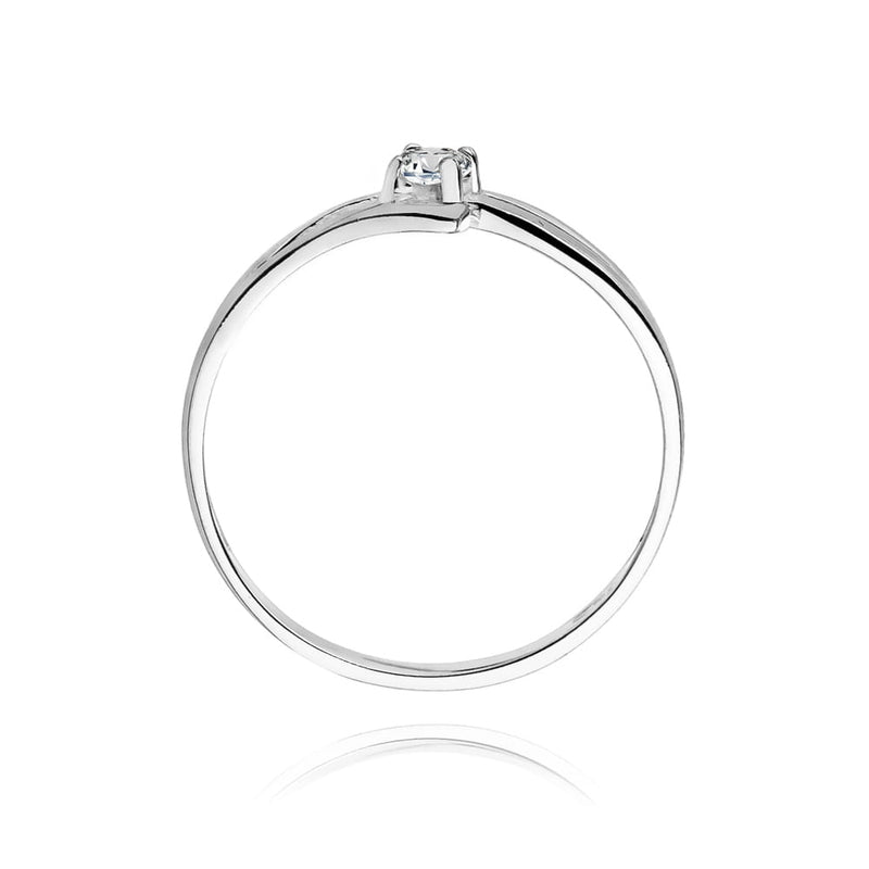 Inel Aur 9K cu Diamant Natural 0.10 ct, imaginea 7 din 7
