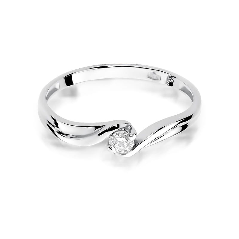 Inel Aur 9K cu Diamant Natural 0.10 ct, imaginea 6 din 7