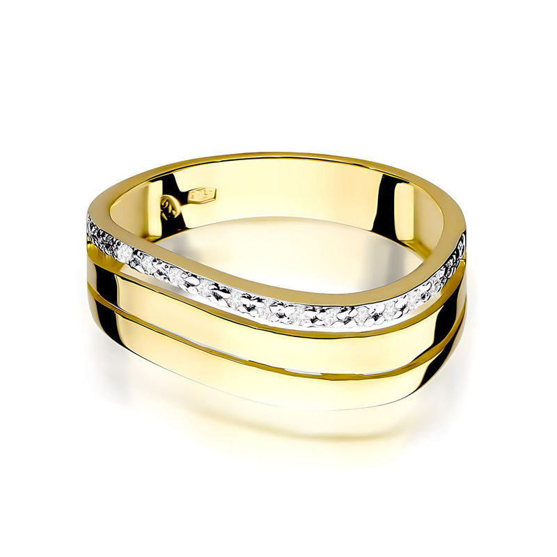 Inel Aur 9K cu Diamante Naturale 0.09 ct, imaginea 2 din 8