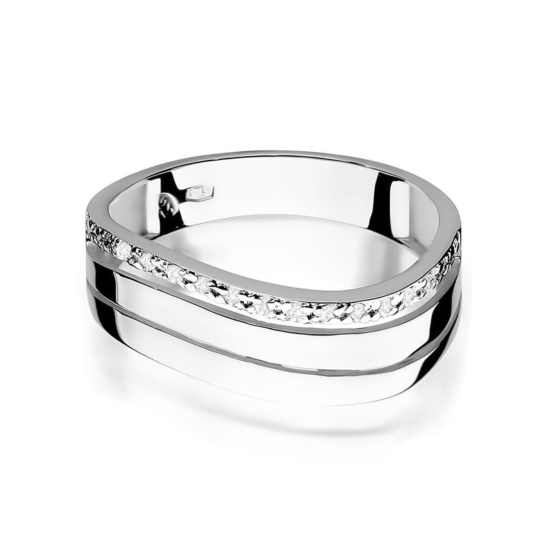 Inel Aur 9K cu Diamante Naturale 0.09 ct, imaginea 6 din 8