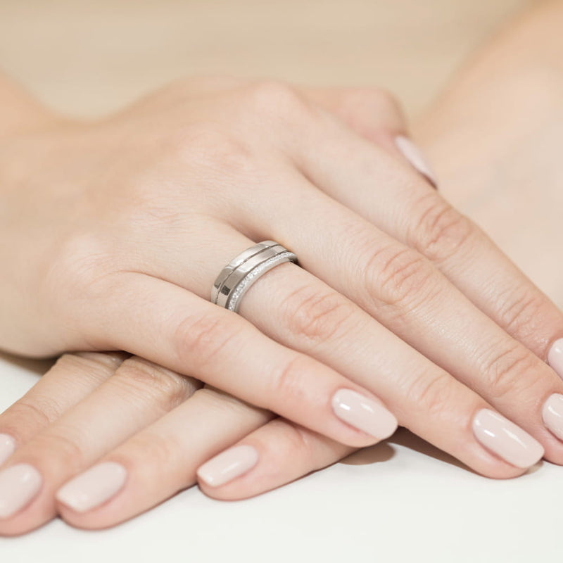 Inel Aur 9K cu Diamante Naturale 0.09 ct, imaginea 8 din 8
