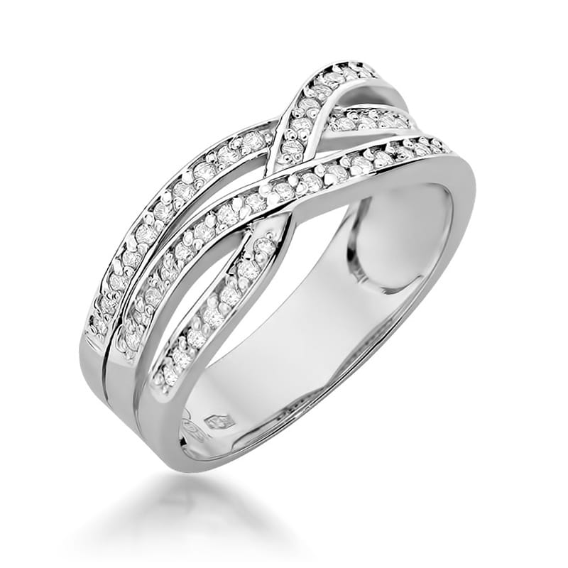Inel Aur 9K cu Diamante Naturale 0.27 ct, imaginea 5 din 7