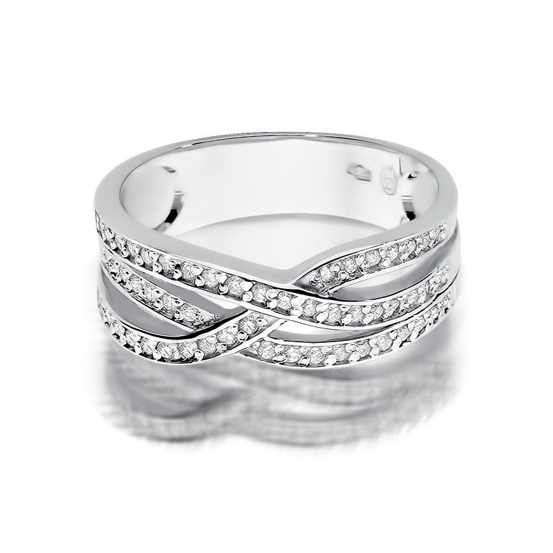 Inel Aur 9K cu Diamante Naturale 0.27 ct, imaginea 6 din 7